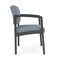 Lesro Lenox Steel Wide Guest Chair Metal Frame, Charcoal, RS Rain Song Upholstery LS1201 - alternate 2